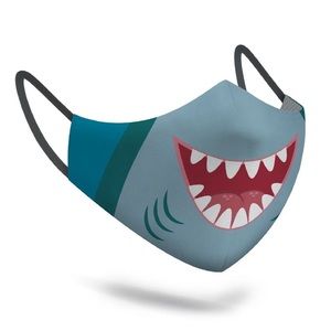 "SHARK" Face Mask for Kids  - made of recycled PET - triple layers